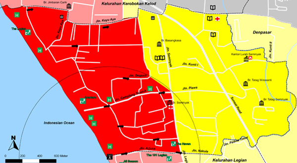 bali red zone land