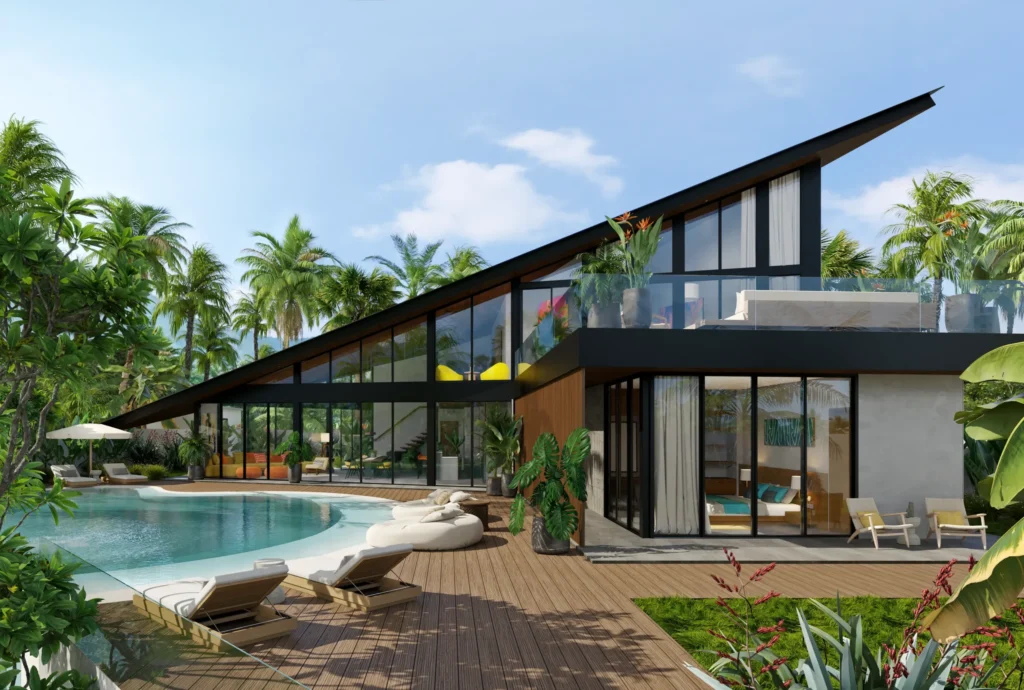 Modern Tropical Industrial Bali Villa by ilot property