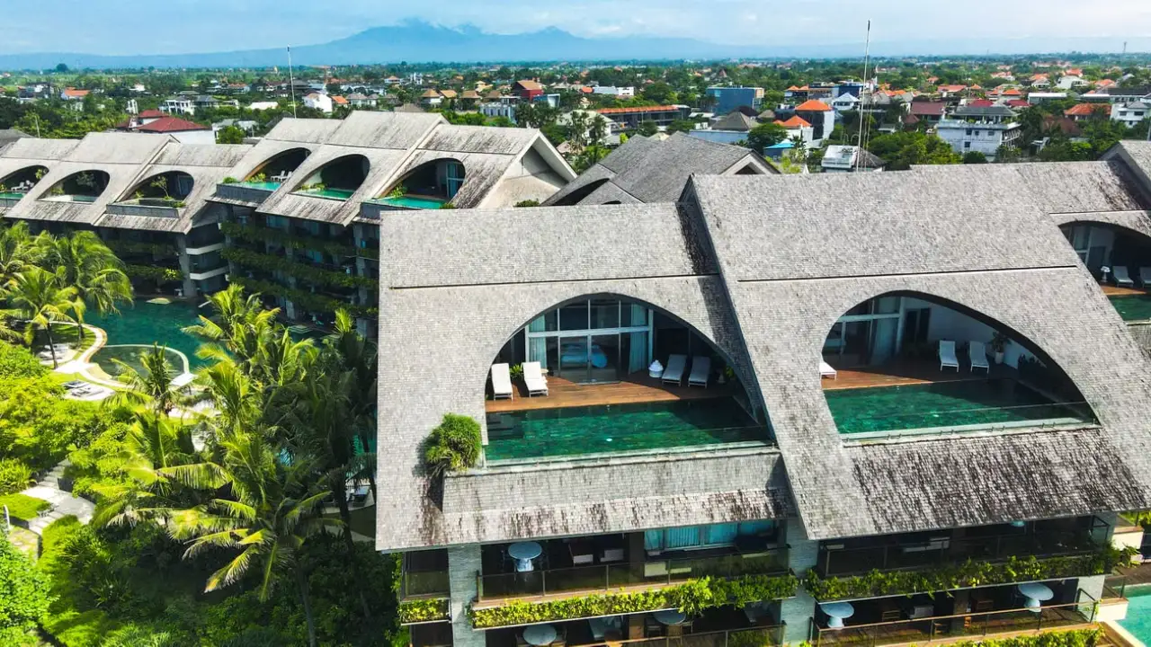 Which bali spots are sheltered from strong trade winds